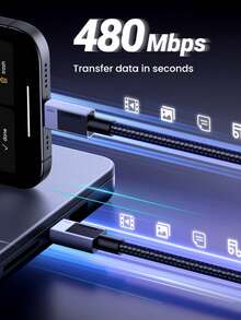 UGREEN Uno 100W Type C Fast Charging Cable E-Marker Compatible With Iphone 16 15 Series Sam Sung S24 S23 Ultra IPad Pro Switch Compatible With IPhone 16, 16 Pro Max, 15, 15 Plus, 15 Pro, 15 Pro Max, Compatible With Redmi, Compatible With OnePlus Charger - Black - View 7