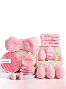 一套33支化妆刷（含束口收纳袋），包括粉扑、化妆海绵、腮红刷、粉底刷、眼影刷、修容刷、眼影刷、软毛刷、腮红刷、专业化妆刷套装、女士化妆刷套装、洗脸刷套装、化妆刷套装、化妆刷套装、化妆刷套装、全套化妆刷、化妆刷套装、化妆刷套装、化妆礼盒套装 - 彩色 - 查看 5