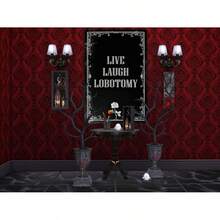 Live Laugh Lobotomy Sign Gothic Wall Decor - Unique Home Decor For Living Room, Bathroom, And Goth Bedroom |   Dark Academia And Grunge Room Decor, 8 X 12 Inch (942) - 黑灰色 - 查看 4