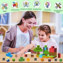 50-200 PCS Magnetic Blocks - Magnet Cube Toys For Kids, Boys And Girls, Magnetic Building Blocks Cubes, Stacking Magnets For Kids, Birthday Gifts For Boys And Girls Age 3+ Years Old - Multicolor - View 2