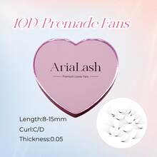 10D/12D/14D/16D/18D/20D 尖头底座 1000 片装 预制浓密睫毛延长 0.05 毫米 厚度 8-15 毫米 长度 - D 卷曲 - 自然柔软 - 手工嫁接假睫毛 适合专业人士使用 - D - 查看 51