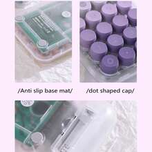 1 pieza Calculadora de botones grandes de 10 dígitos con degradado de color, carcasa transparente estética, kawaii para padres, rosa, colores degradados básicos, 14,5 cm