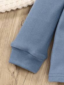 3 件男童秋冬羊毛立领长袖 T 恤，儿童休闲保暖内衣