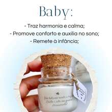 10 Christening Favors With Message - Baby Scented Candles 40g - White - View 5