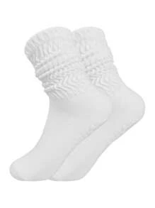 3 Pairs Women's Multicolor Crew Yoga Socks, Suitable For Pilates, Yoga, Ballet, Athletics, Hospital Non-Slip Socks, Ideal Valentine's Day Gift, Soft & Comfortable Grip Socks For All Seasons