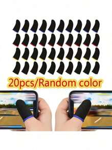 10 pièces/20 pièces Manches de doigt de jeu respirantes anti-transpiration, confortables et précises, améliorent l'expérience de jeu, élastiques/résistantes aux odeurs/bonne conductivité