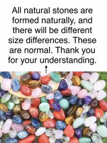 2件时尚复古欧美乡村风鹅卵石DIY串珠首饰，适合女性日常佩戴、节日礼物。天然石尺寸可能略有不同。 - 彩色 - 查看 5