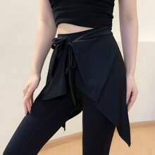 Multifunctional UV Protection Sunshade One-Piece Chiffon Tie Shawl, Fashionable Yoga Sports Anti-Flashing Skirt Butt Curtain
