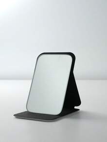 Espejo de vanidad portátil, plegable, ligero, ultra delgado, espejo de mano conveniente, de cuero de PU, adecuado para múltiples ocasiones y todo tipo de personas, espejo compacto plegable para llevar, obsequios, viajes, artículos baratos, artículos esenciales de viaje - Multicolor - Ver 3