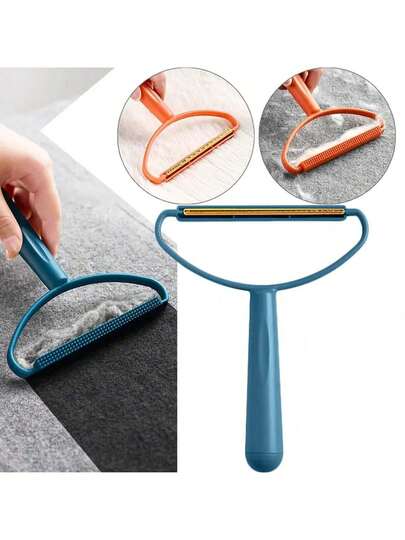 1pc Double-Sided Pet Hair Removal Brush, Effortless Pet Hair Remover - Portable Hair Remover Professional Version, Powerful Hair Remover Suitable For Carpets, Car Mats, Blankets, Clothes, Furniture, Fast And Deep Cleaning Solution, Creating A Free Lifestyle, Easy To Remove Dog And Cat Hair, Easy To Clean Hair Scraper, Ideal Choice For Pet Owning Families
