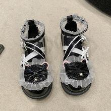 Women Wedges & Flatform - Black - View 7