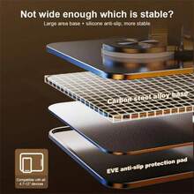 Folding Mobile Phone Stand 360 Degree Rotation/Can Not Be Rotated, Tablet Stand Non-Slip Tablet Stand Height Adjustable 4.7-12 Inches