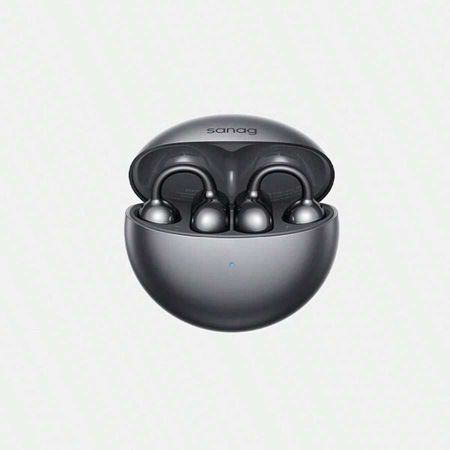 sanag Auriculares ultraligeros con cancelación de ruido S6S, cómodos de llevar, llamadas HD, IPX4 resistente al agua y al sudor, carga rápida y batería de larga duración, color negro infinito. - Negro sin fin - Ver 1