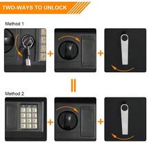 5 Rifle Gun Safe Quick Access Gun Safe With Alarm Home Gun Safe With Digital Keypad Compact Long Gun Safe With Small Lock Box