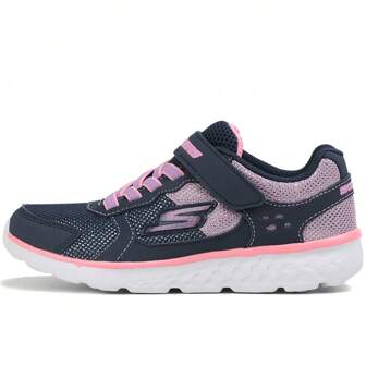Skechers Zapatos casuales para niños, zapatos de viaje con amortiguación para uso diario al aire libre, diseño de colores contrastantes, zapatos deportivos cómodos con  81358L-NVPK