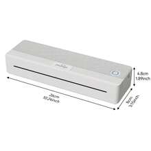 Peripage P81 Portable Thermal Printer - Compact, Fast Printing For Documents, Drawings, Notes (Multiple Sizes) - Grey - View 4