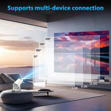 Vielseitiger Mini-Projektor, 1080P-Unterstützung, Stromversorgung über USB, kompaktes Design mit integrierten Lautsprechern, ideal fürs Kino im Garten, Kurztrips und gemütliche Filmabende.