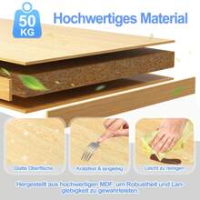 VA-Cerulean Kitchen Trolley With Wooden Top, Kitchen Trolley With Drawers And Shelves, Country Style Kitchen Trolley, Mobile Kitchen Trolley, Black. - Black - View 7