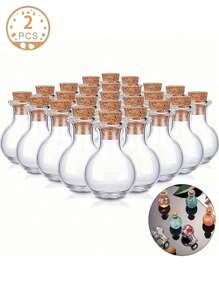 6/10/20 Stücke kleine Glasbehälter mit Gummistopfen sind sehr geeignet für die Präsentation von Mikroarzneimitteln. Sie eignen sich als Hochzeitsgeschenke oder zur Dekoration von Zuhause, Büro oder Büro und können für DIY-Kreationen, Wunschflaschen, Dekorationen von kleinen Gegenständen sowie zur Aufbewahrung von Tee und Kaffeebohnen verwendet werden.