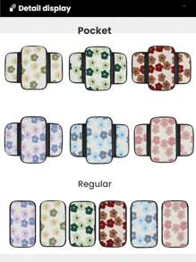 Soft Floral Car Central Armrest Pad, Comfortable Faux Fur Armrest Cover With Side Pockets For Storing Items Such As Bills, Keys, Lipstick, Fashionable And Stylish Car Interior Accessory