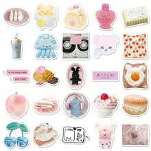 Bộ 50 miếng dán hoạt hình dễ thương, phong cách Kawaii ngọt ngào, hình dán vui nhộn, hình dán Y2K, hình dán vinyl chống thấm nước, thích hợp dán lên phong bì, bình nước, máy tính, laptop, điện thoại, hành lý, sổ tay, tủ lạnh, v.v. - F - Xem 4
