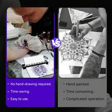 Impresora portátil de plantillas para tatuajes PeriPage P90: dispositivo de transferencia térmica para tatuadores profesionales, diseño compacto con 5 hojas de papel térmico A4.