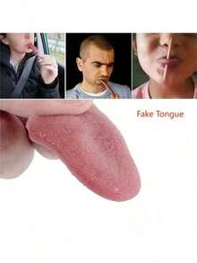 1pc/3pcs Silicone Fake Tongue Prank Prop - Perfect For Halloween And Party Pranks, Battery-Free, Christmas Gift