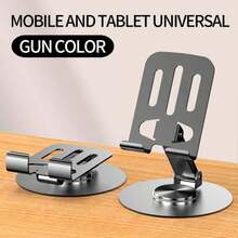 A Metal Phone Holder With A Rotating Folding Desktop Phone Holder - Multicolor - View 12
