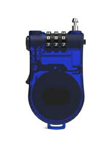 钢丝绳 3 位数密码锁 - 重型伸缩式不锈钢钢丝绳挂锁，适用于行李箱、手提箱、背包、滑板车、头盔和自行车安全；防盗旅行和健身房储物柜锁，防锈便携式密码缆锁；易于重置的密码；非常适合机场、酒店、露营、办公室和学校的旅行者、学生、通勤者和户外运动爱好者