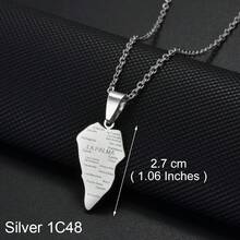 1pc Stainless Steel La Palma Island Map Pendant Necklace, Jewelry For Women & Girls - Multicolor - View 15