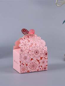 10 件粉色蓝色烫金镂空蝴蝶糖果纸盒派对烘焙包装盒，婚礼/派对纪念品礼品包装盒蝴蝶花镂空风格迷你礼品盒家庭节日派对礼品包装用品，家庭朋友节日派对礼品用品 - 彩色 - 查看 3