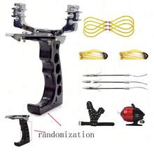 طقم مقلاع للرماية والصيد للاستخدام الخارجي، يشمل اكسسوارات الرماية وحزم مطاطية، مقلاع صيد وقنص للاستخدام الخارجي، مناسبة كهدية للرجال والنساء في المناسبات والأعياد