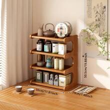 1 pieza Estantería de zapatos de múltiples niveles - Organizador de entrada que ahorra espacio para el hogar, dormitorio y alquiler - Gabinete de zapatos de bambú natural - Granate - Ver 18