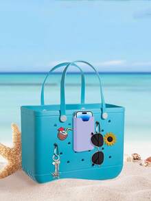 手机壳钱包支架插入配件兼容 S 软橡胶配件用于装饰配件插入用于存储手机壳钥匙口红太阳镜钱包 EVA 洞穴包储物袋沙滩包储物袋游泳沙滩包储物袋柔软防水耐磨易于清洁可重复使用橡胶袋橡胶手提袋别针学校用品教师礼物返校教师配件沙滩配件橡胶沙滩包 - 彩色 - 查看 5