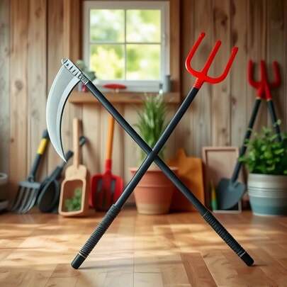 1 pièce Accessoires d'Halloween, Accessoires de Faucheuse de la Mort, et Accessoires de Trident du Diable pour Fête