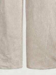 Dravelle Casual Versatile Simple Corduroy Loose Wide Leg Pants - Apricot - View 4