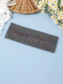 Bandă de păr pentru femei, bandă de transpirație, 1 buc., decor cu stras, culoare solidă, bandă de păr, bandă sport cu stele strălucitoare, accesorii de păr, bandă de păr la modă