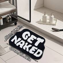 1pc Printed Floor Mat, Absorbent & Quick-Drying Kitchen Floor Carpet, Non-Slip & Super Soft Entry Doorway Floor Rug, For Bathroom Bedroom Kitchen Living Room, Ideal Bathroom Supplies, Home Decorations Fluffy Plush Decor