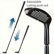 2-In-1 Golf Trainer - Dual Sided Chipping/Putting Machine, Adjustable 22-37" Zinc Alloy Right/Left Hand
