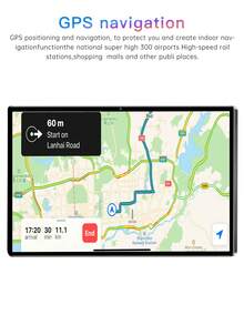 Qetupa Tablet PC Android 14 10,1 inci, RAM 3GB + ROM 64GB, Prosesor MTK 6755 Quad-Core 1,3GHz, Layar Sentuh IPS HD (1280x800), Bluetooth 5.2 dan WiFi 5 802.11ac, GPS, Kamera Depan 2MP dan Kamera Belakang 5MP, Baterai Besar 6000mAh, Tanpa Kartu SIM - Hitam - View 8