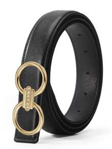 Solid Color Casual PU Leather Fashion Versatile Belt - Multifunctional And Stylish, With Metal Buckle, Very Suitable For Jeans And Dresses - Multicolor - View 5