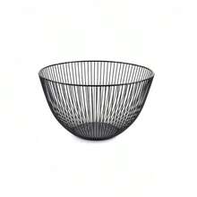 黑色金属丝水果篮，可装水果、面包、蔬菜、零食 - 黑色 - 查看 10