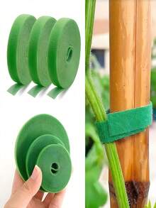 Wiederverwendbares Pflanzenhalteband, kleiner Garten Klettverschluss, Pflanzenband zum Binden und Fixieren von Pflanzenzweigen, Gartenpflanzen Zubehör, Heim- und Balkon-Gartenbedarf, Pflanzgefäße & Behälter Accessoires