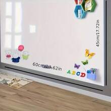 1 套现代磁性白板墙，自粘软磁表面，耐用塑料结构，可擦除，适用于教学、培训、办公室和家庭使用