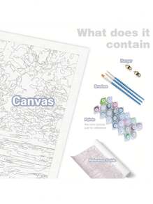 An Adult Digital Oil Painting Kit For Beginners,A Woman Holding A Camera Oil Painting Kit, Diy Home Decorative Art Paintings, The Best Gift Wall Paintings16x20inch