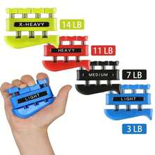 Fortalecedor de dedos, ejercitador de dedos para fortalecer el antebrazo y la mano, equipo de entrenamiento de agarre manual para músicos y escalada en roca - Multicolor - Ver 5