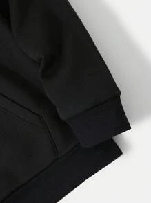 GRDR Men's Casual Loose Fit Letter Slogan & Scratch Print Hoodie Sweatshirt, Autumn/Winter