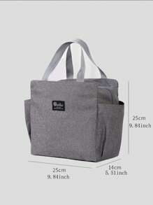 Thermal Bag Double Pocket Lunch Bag Large Capacity Students Meals Thick Aluminum Foil Portable Insulated Box Lunch Bags Lunch Box Lunchbox Lunch Container Insulated Lunch Bag For Travel Picnic Outdoor School Work Camping Office For Women Men Student Travel Essentials School Stuff University Essentials Lunch Box Bag For Holiday Vacation Woman Ladies