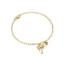 1PC Elegant Stainless Steel Pearl Chain Anklet For Women Girls 18K Gold Plated Faux Anklet Fashion Ladies Jewelry Accessories Summer Beach Gift - Multicolor - View 7