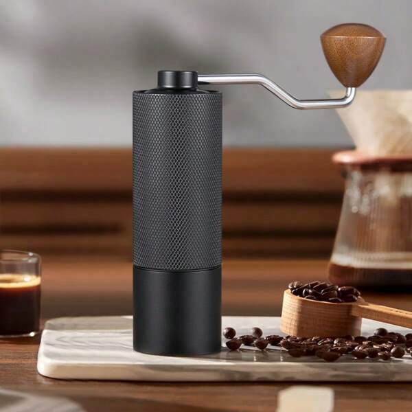 1 set Moulin à café à manivelle, moulin à café manuel pour usage domestique, set de cafetière à filtre manuelle